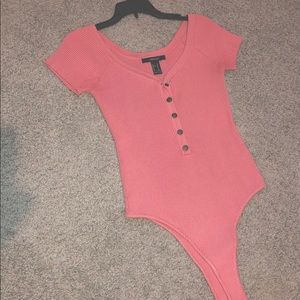 Forever 21 pink bodysuit.